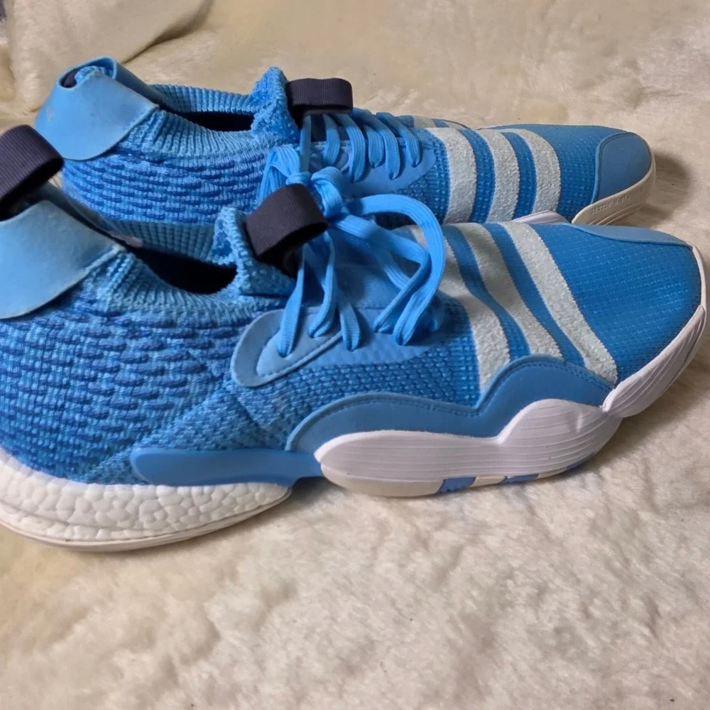 NEW Adidas Trae Young 2 Ice Basketball Mens Size 18 Sky Blue White H06473 NEW